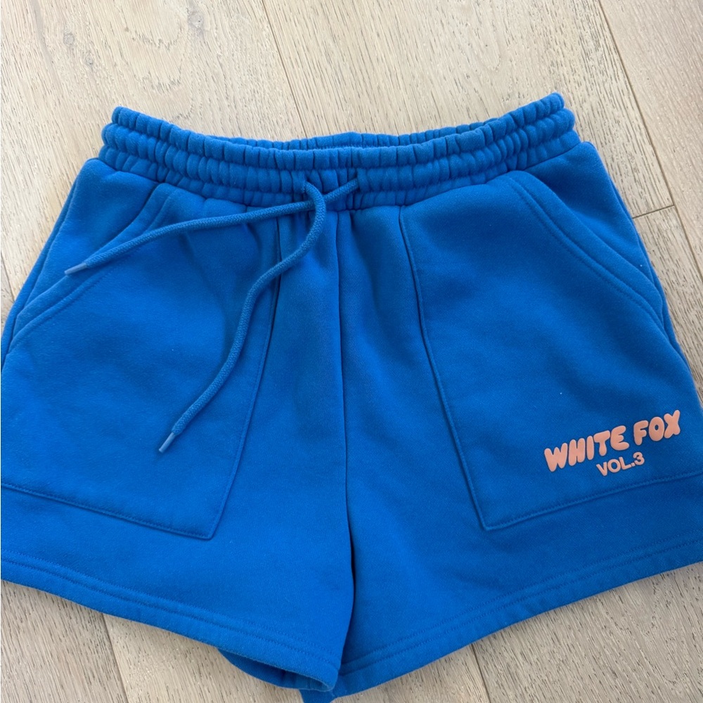 White Fox Boutique Royal Blue Drawstring Athletic Shorts